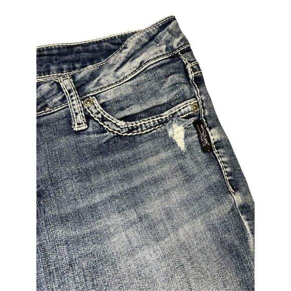 Silver Jeans Women’s 31 Elyse Mid Rise Bootcut Denim Stretch Country Cowgirl - Picture 2 of 8